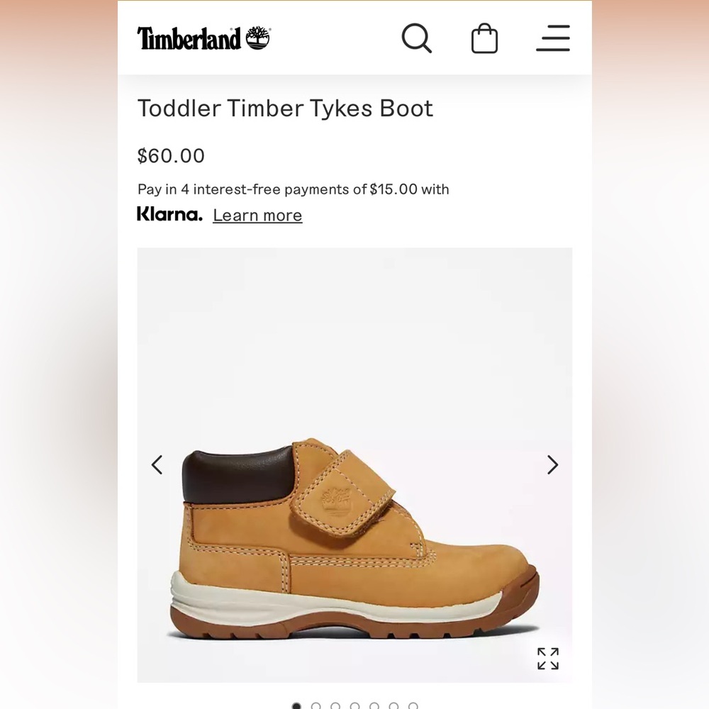 Timberlands- toddler timber tyke boots size 11 child